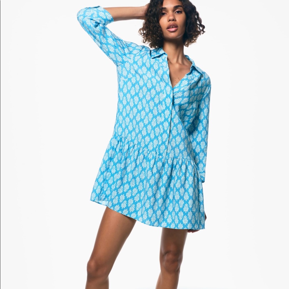 Zara PRINTED SHORT DRESS 3198/252.